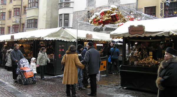 Mercados de Navidad en Innsbruck, Austria. Autor y Copyright Liliana Ramerini